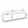 Base TV CALABRINI RTV 150 com 3 portas  (150x37x43)