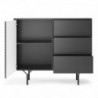 Aparador RAVEN com 1 porta e 3 gavetas (97x83x38)