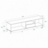 Base TV TOKIO com 3 portas (177,6x46,5x40)