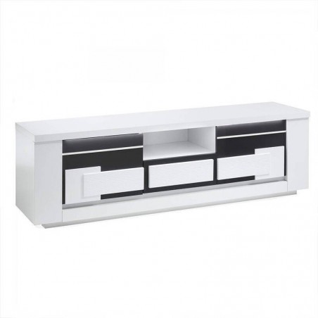 Base TV BELLARIVA LACADA com 2 portas e luz LED (170x50x40)