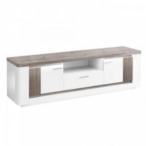 Base TV BELLARIA LACADA com 2 portas e luz LED (170x50x40)