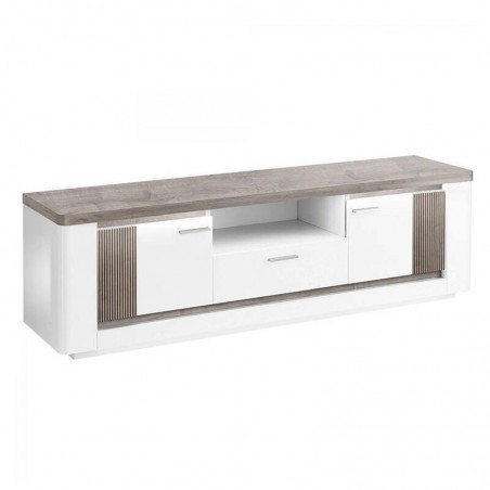 Base TV BELLARIA LACADA com 2 portas e luz LED (170x50x40)