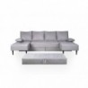 Sofá chaise Long reversível modular CAPADÓCIA com cama e baú (265x140cm)