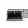 Sofá chaise Long reversível modular CAPADÓCIA com cama e baú (265x140cm)