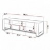 Base TV WOOD com 2 portas (180x48x44)