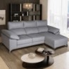 Sofá chaise long BLUE com 2 lugares e cama (280x165cm)