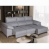 Sofá chaise long BLUE com 2 lugares e cama (280x165cm)