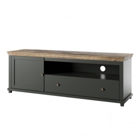 Base TV EVORA com 1 porta e luz LED (181x6149)