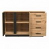 Aparador LAMELO com 2 portas e 4 gavetas (141,2x88,2x40)