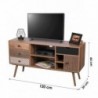 Base TV BAOBAB com 1 porta (120x64x39)