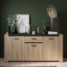 Aparador SHEFFIELD com 3 portas e 1 gaveta (185,6x88,9x43,3)