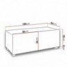 Base TV CALABRINI RTV com 2 portas (100x37x43)