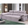 Sofá chaise long SANTIAGO com 2 lugares, cama e baú (255x150cm)