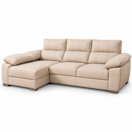 Sofá chaise long MILO com 2 lugares e cama (290x150cm)