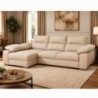 Sofá chaise long MILO com 2 lugares e cama (290x150cm)