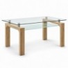 Pack Mesa de Jantar Sensei (Cambria) + 4 Cadeiras de Sala Selma (Beige)