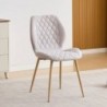 Pack Mesa de Jantar Sensei (Cambria) + 4 Cadeiras de Sala Selma (Beige)