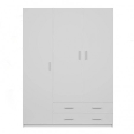 Roupeiro MUPO com 3 portas de bater e 2 gavetas (150x200x51)