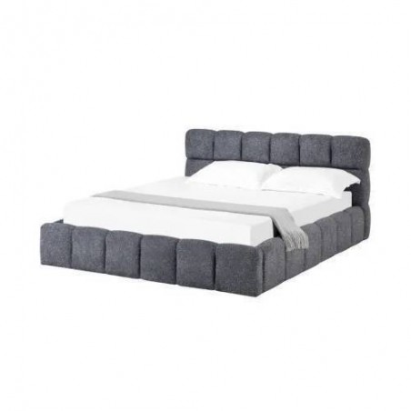 Cama Estofada Niki c/ Estrado e Sistema Elevatório Inc. + Colchão Opc.
