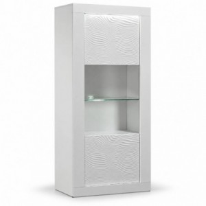 Cristaleira KARMA 36 com 1 porta de vidro (80x190x45)