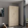 Roupeiro MUPO com 2 portas de bater e 2 gavetas (100x200x51)