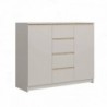 Cómoda FRIDA com 2 portas e 4 gavetas (120x65x42)