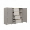 Cómoda FRIDA com 2 portas e 4 gavetas (120x65x42)