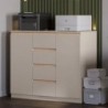 Cómoda FRIDA com 2 portas e 4 gavetas (120x65x42)