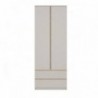 Roupeiro FRIDA com 2 gavetas e 2 portas de bater (80x220x52)