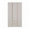 Roupeiro FRIDA com 2 gavetas e 3 portas de bater (120x210x52)