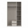 Roupeiro FRIDA com 2 gavetas e 3 portas de bater (120x210x52)