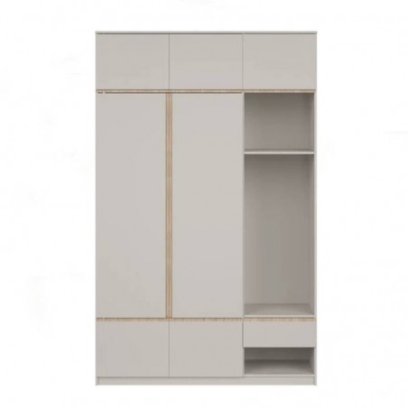 Roupeiro FRIDA com 1 gaveta e 7 portas de bater (150x240x52)