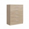 Cómoda MUPO com 5 gavetas (97x76x37)