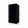 Frigorífico CECOTEC CoolMarket 4D 503 Black Glass E