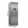 Frigorífico CECOTEC CoolMarket Combi 322i WD Inox E