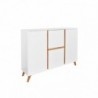 Aparador GRAKODA com 2 portas e 2 gavetas (130x95x35)