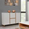 Aparador GRAKODA com 2 portas e 2 gavetas (130x95x35)