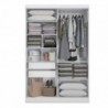 Roupeiro SLIDING com 2 portas de correr e 2 gavetas (143x218x53)