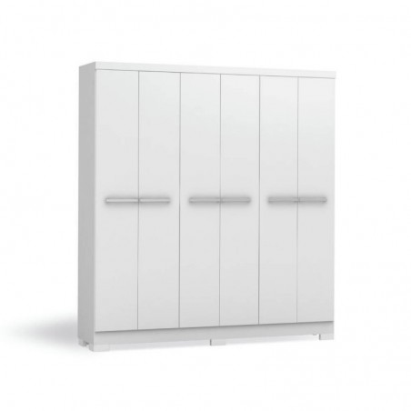 Roupeiro BIGGER com 6 portas de bater e 2 gavetas (202x217x47)