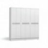 Roupeiro BIGGER com 6 portas de bater e 2 gavetas (202x217x47)
