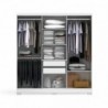 Roupeiro BIGGER com 6 portas de bater e 2 gavetas (202x217x47)