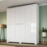 Roupeiro BIGGER com 6 portas de bater e 2 gavetas (202x217x47)