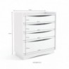 Cómoda COMPLET com 4 Gavetas (91x101x45)