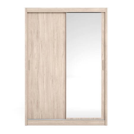 Roupeiro MIJAS com 2 portas de correr e espelho (150x216)