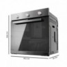 Forno de encastre CECOTEC Bolero Hexa C136000 | 77L | 2800W | A | Mirror