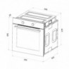 Forno de encastre CECOTEC Bolero Hexa C126001 | 77 L | 2800 W | A