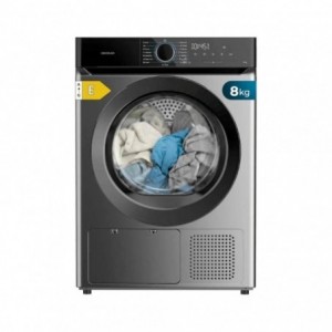 Máquina de secar roupa CECOTEC Bolero Dresscode Dry 8180 Steel | 8 kg | E | Aço inoxidável