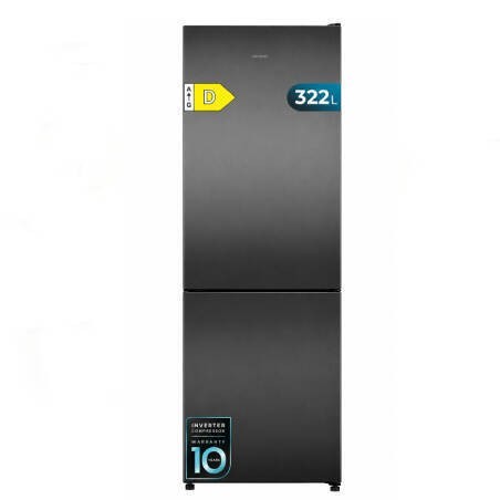 Frigorífico CECOTEC Bolero CoolMarket Combi 322i Dark D | 322L | D | Aço inoxidável escuro