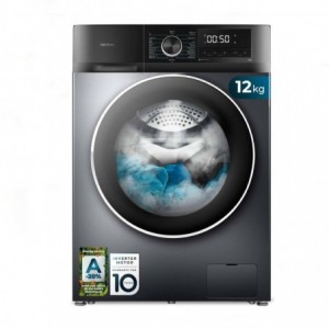 Máquina de lavar roupa CECOTEC Bolero DressCode 12500 Inverter Steel | 12 kg | 1400 RPM | A-20% | Aço