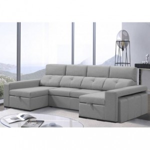 Sofá 2L c/ Dupla Chaise e Cama Paradise (280x150cm) Sofá 2L c/ Dupla Chaise e Cama Paradise (280x150cm)